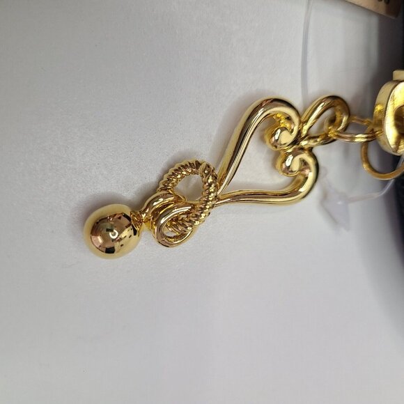 NWT Vintage Love Moschino Black Zip Around Wallet Heart Pouch Coin Purse - Picture 5 of 8